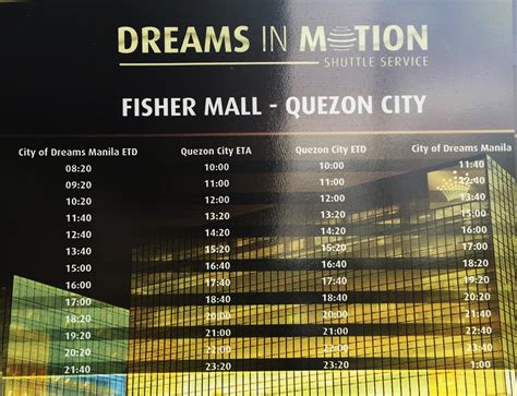 city of dreams shuttle